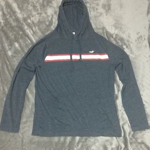 Hollister light navy hoodie
